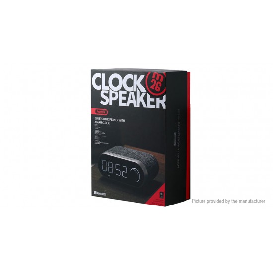 Wireless Bluetooth Speakers Dual Alarm Clock Support Playback FM/TF Card Aux USB