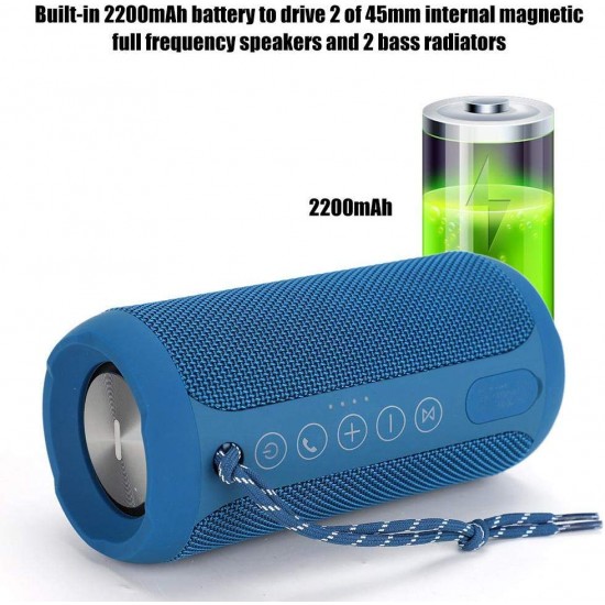 Portable Waterproof Outdoor Wireless Bluetooth Speaker Subwoofer with Mic