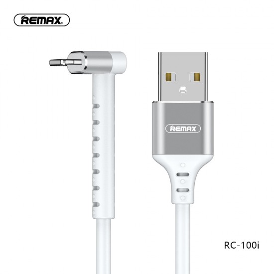 Remax iPhone 2 in 1 Lightning Fast Charging Holder Date Cable 2.4A-White