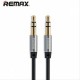 REMAX 2 METER 2M 3.5mm AUX Auxiliary Cord Stereo Audio Cable Black