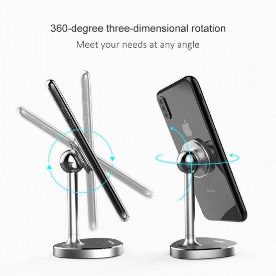 Desktop Mobile phone stand Aluminum Alloy Holder Tablet Mount Adsorption Bracket