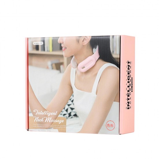 Smart Wireless Neck Massager Heating Massage Relax Pain Relief Neck-White