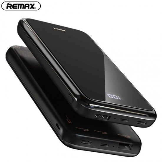 REMAX 10000Mah Portable Mobile Power Bank Supply Qi Wireless Charger Black