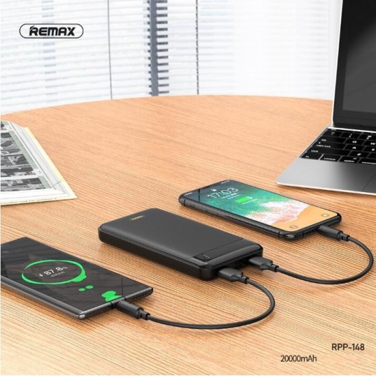 Remax 20000mAh 74Wh Fast Charging Power Bank Pack Dual USB