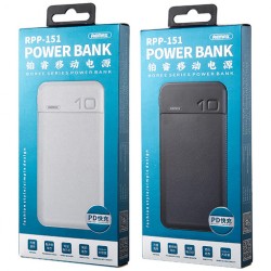 REMAX QC3.0 & PD 10000mAh Dual USB Fast Charging Portable Power bank