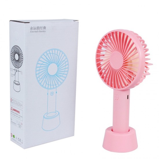 Portable Mini 3 Speed Hand Held USB Rechargeable Air Cooling Fan Summer