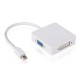 MacBook 3 In1 Mini Display Port DP Thunderbolt to DVI VGA HDMI Adapter Cable