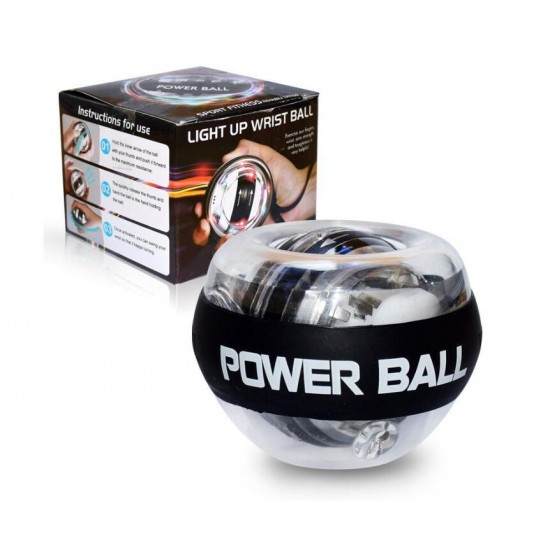 LED Power Wrist Ball Trainer Relax Gyroscope Gyro Ball Exerciser Fitness