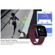 Smart Watch IPS Color Display Sports Bracelet Fitness Heart Rate Monitor-Red