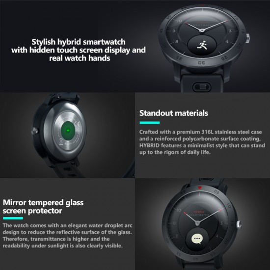 Smart watch Heart Rate Blood Pressure Monitor Mechanical Touch Screen Bracelet