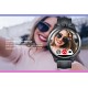 New Smart Watch Ceramic Bezel 3GB+32GB Dual Camera Face 4G for IOS & Android