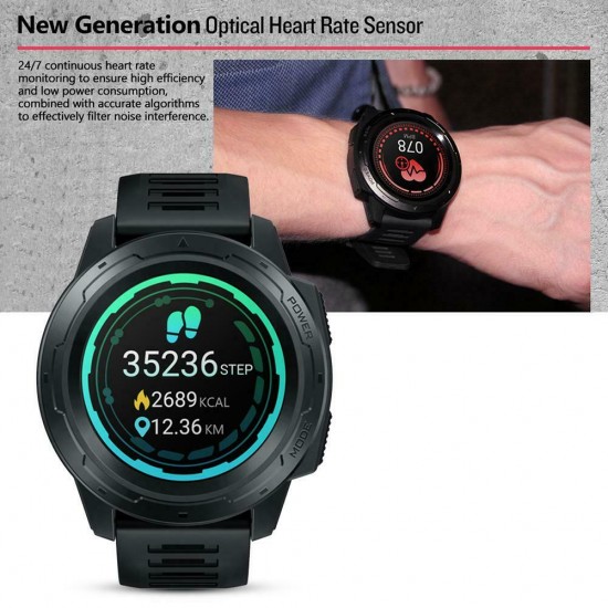 Bluetooth Smart Watch Heart Rate IP67 1.3" Touch Color Dispaly IPS Android/IOS